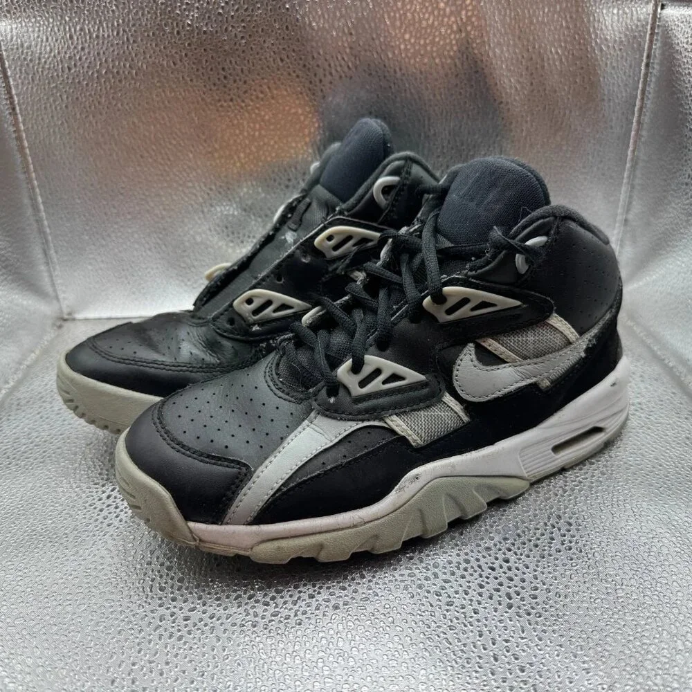 Size 4Y Nike Air Youth Black Grey Mod Top Basketball Sneakers‎ DX3764-001